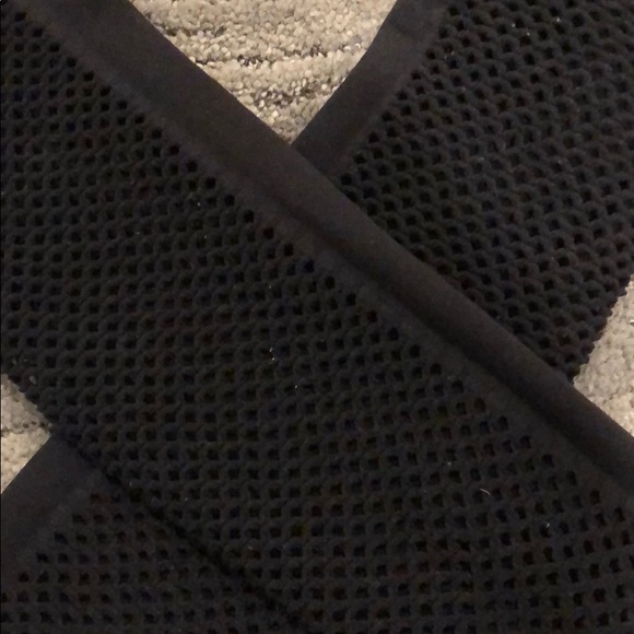 Carbon 38 Black Netted Legging - Picture 2 of 7